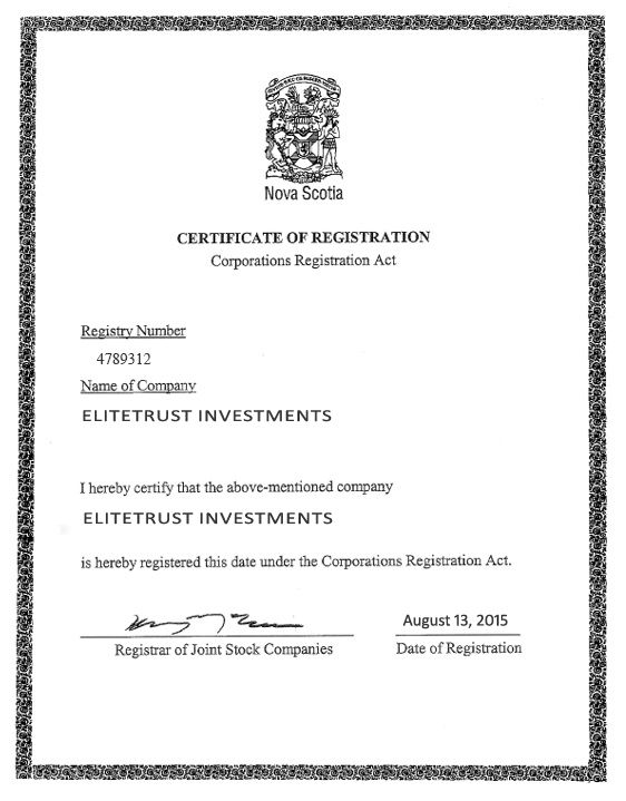 Company Certificate